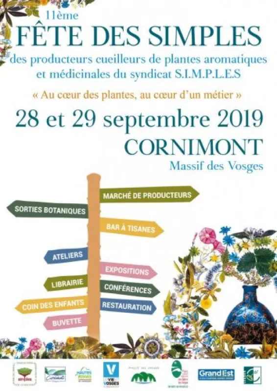 28 &amp; 29 septembre 2019, Fête des simples, Cornimont (88) Visuel